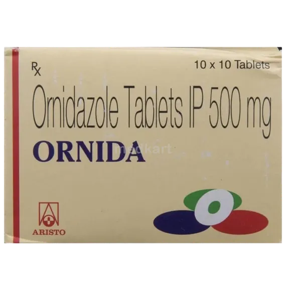 ornida 500mg tablet 10's